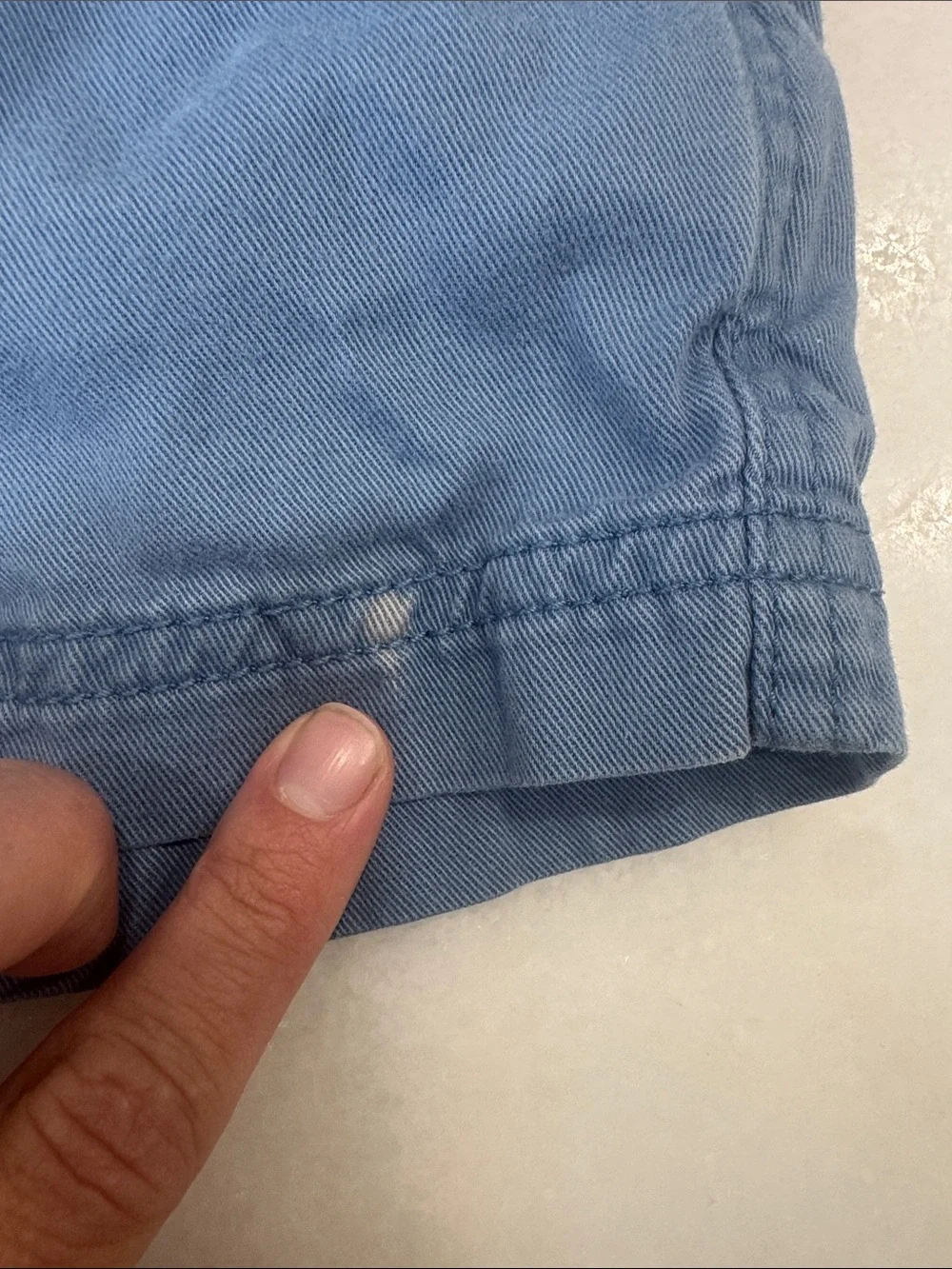 Tea Collection Dusty Blue Elastic-Waist Kids Shorts